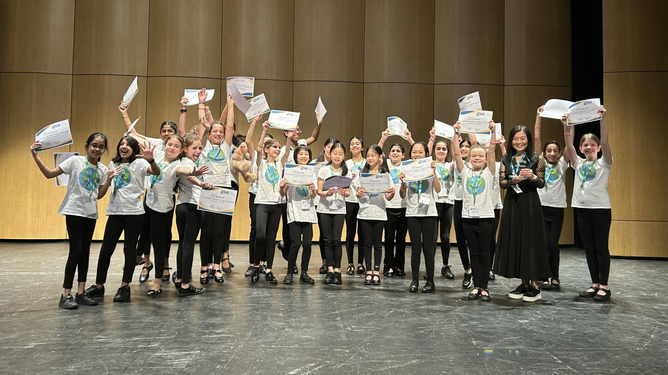 North London Collegiate School choir after winning Junior Choir of the Year 2023