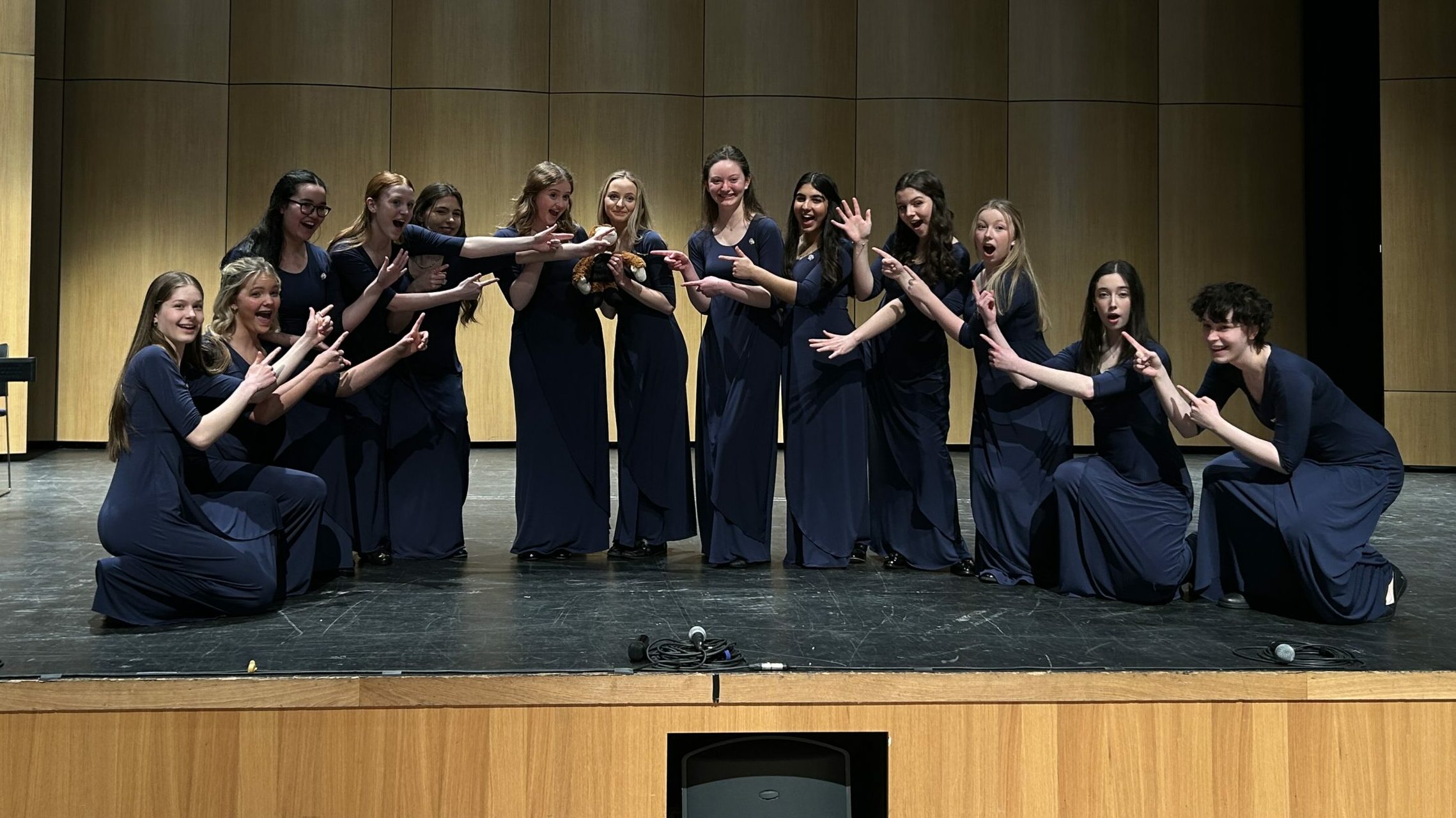 Merchant Taylors' Girls' School choir after winning Senior Choir of the Year 2023